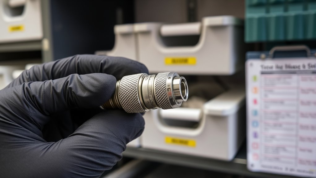 proper connector storage and handling