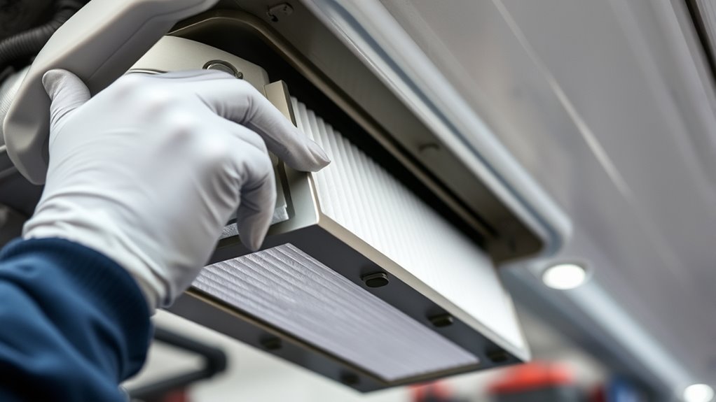 proper filter removal technique