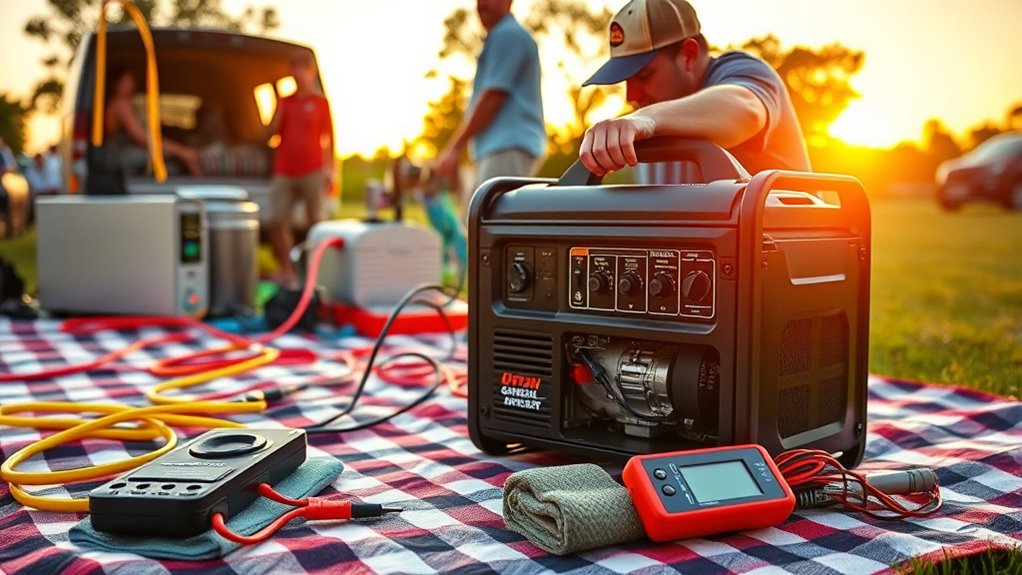 proper generator setup and ventilation