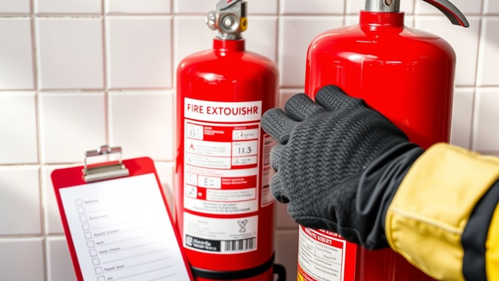 regular extinguisher inspection and maintenance