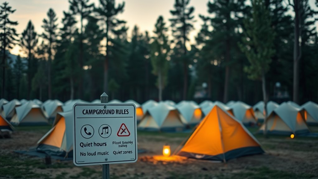 respect camp quiet hours