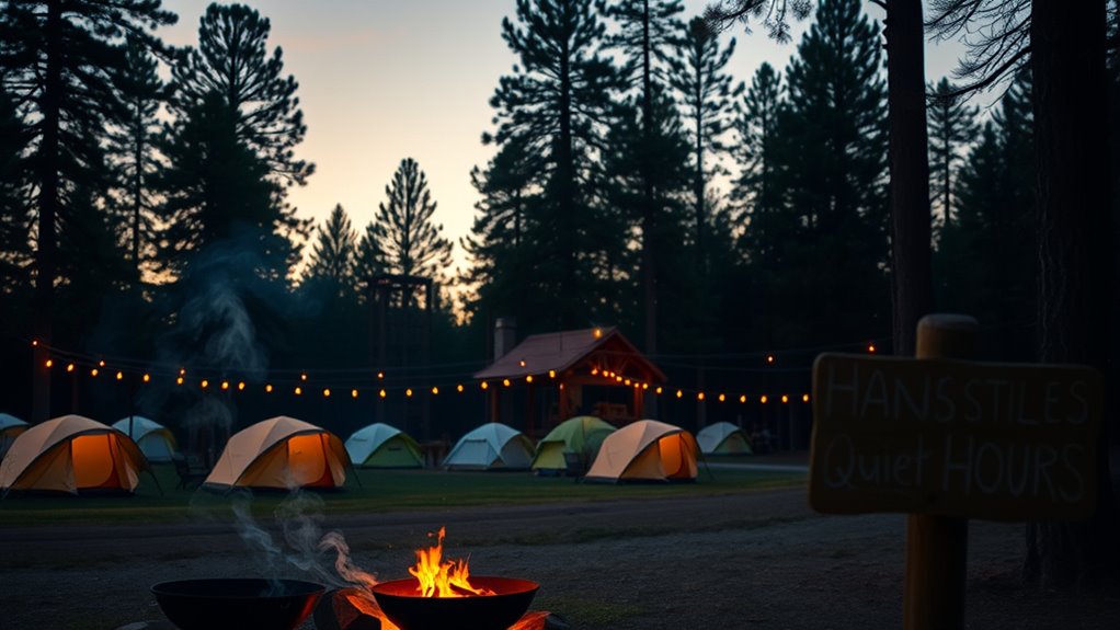 respect quiet campground rules