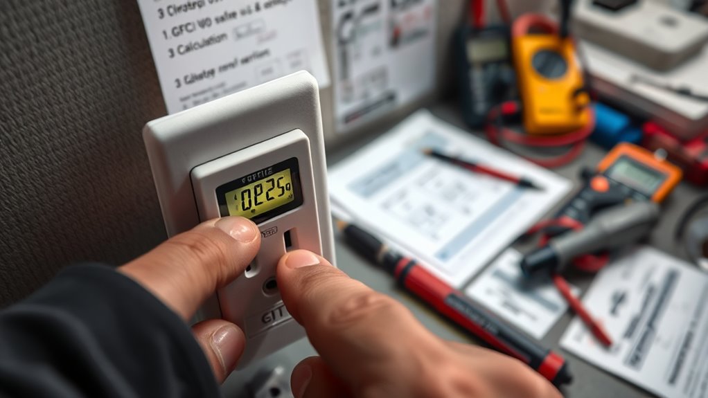 set gfci trip threshold