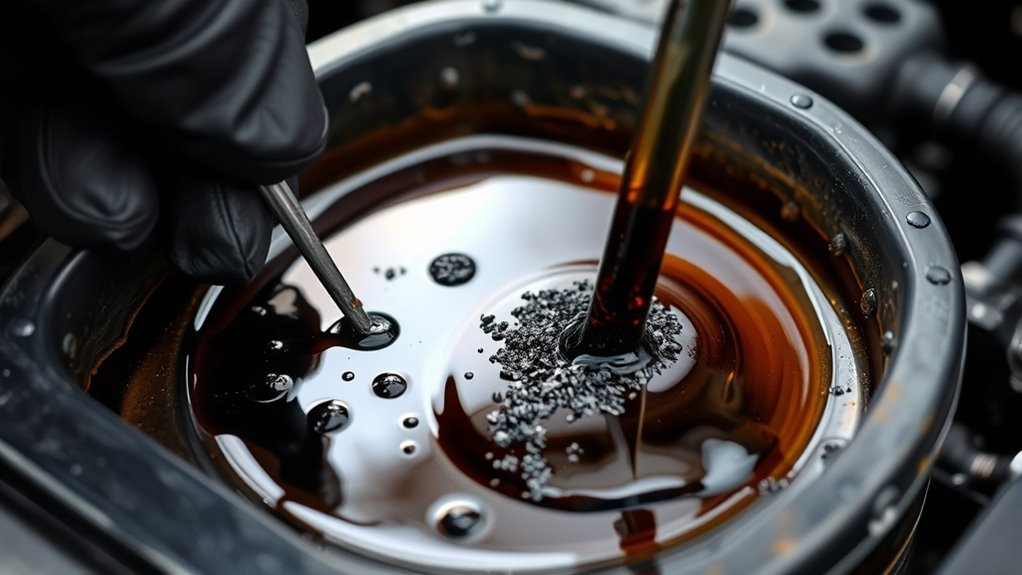 signs of engine oil deterioration