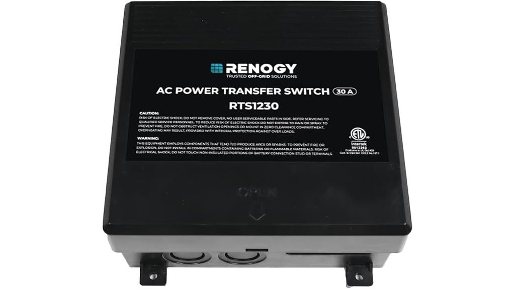 solar generator transfer switch