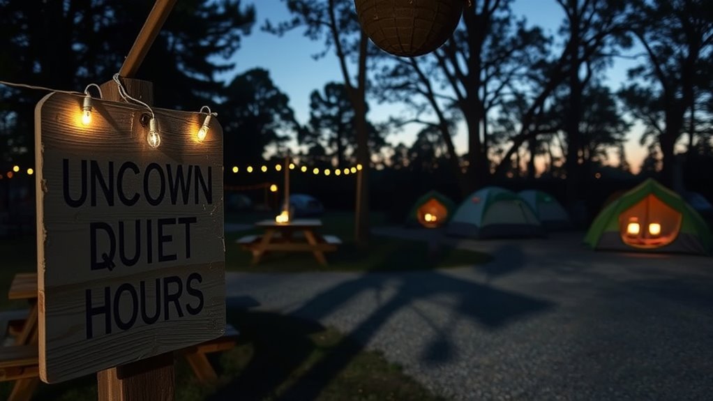 specify quiet hours clearly