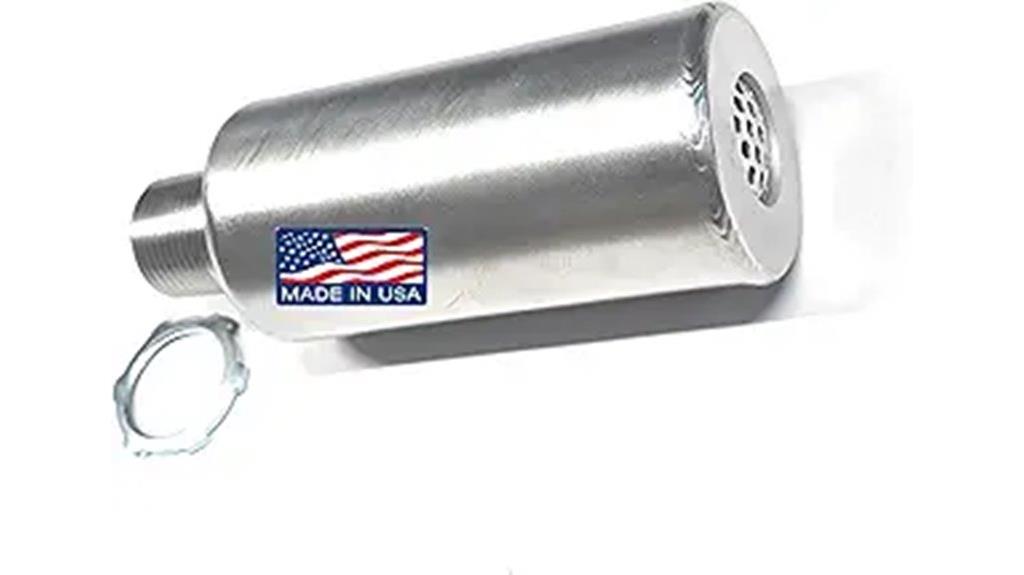 stainless steel short muffler