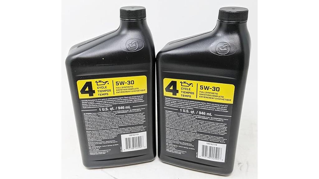 synthetic motor oil pack