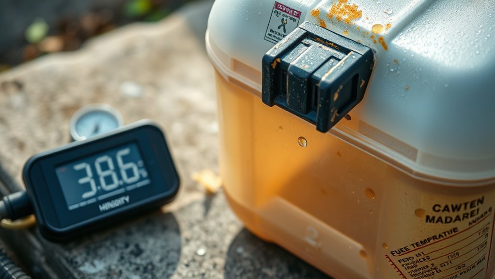 temperature humidity fuel quality