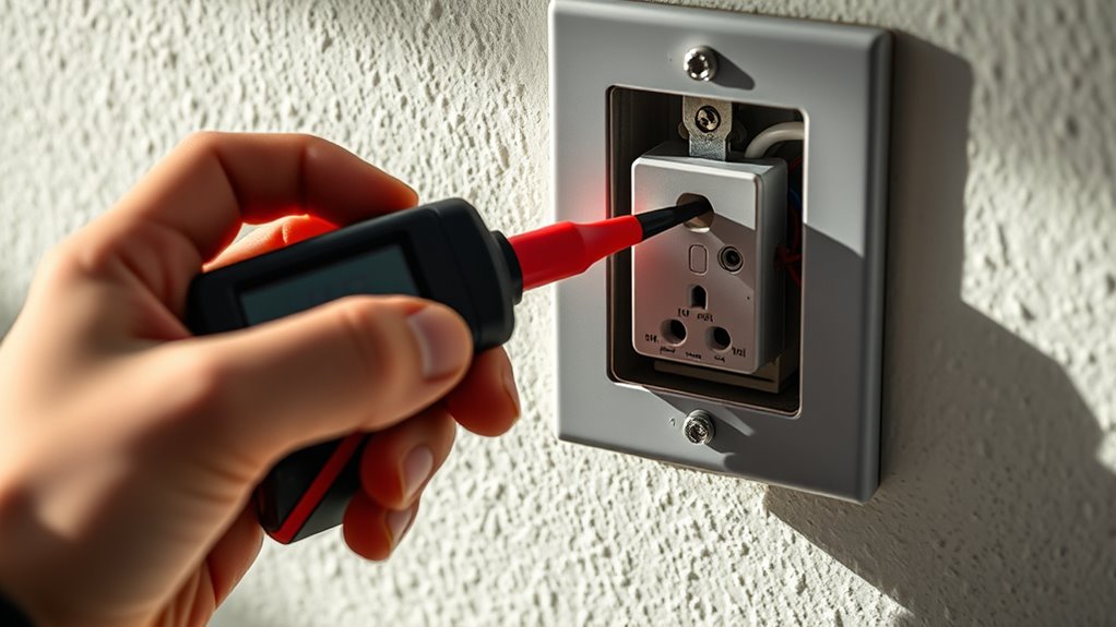 test outlet voltage with multimeter