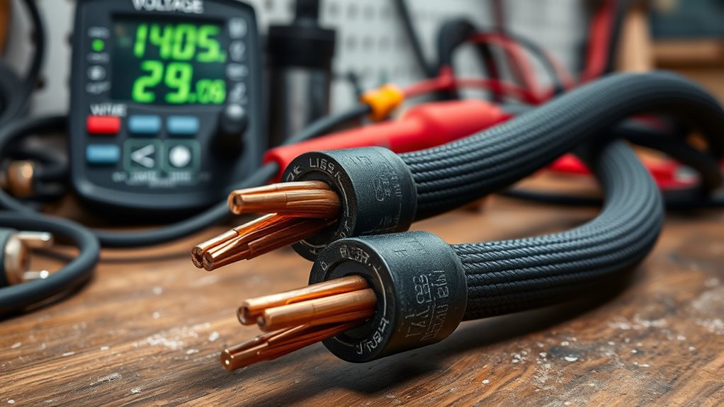thicker wires reduce resistance
