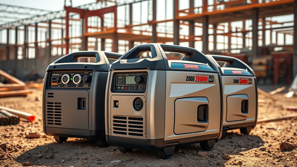 top 2500 watt job site generators