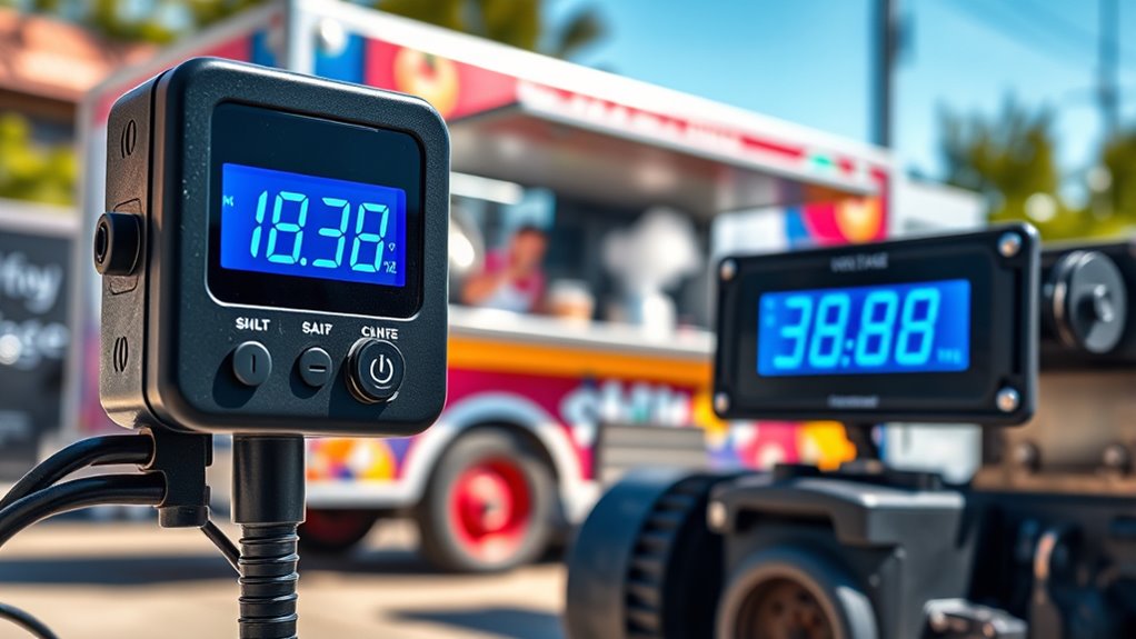 top food truck voltage meters