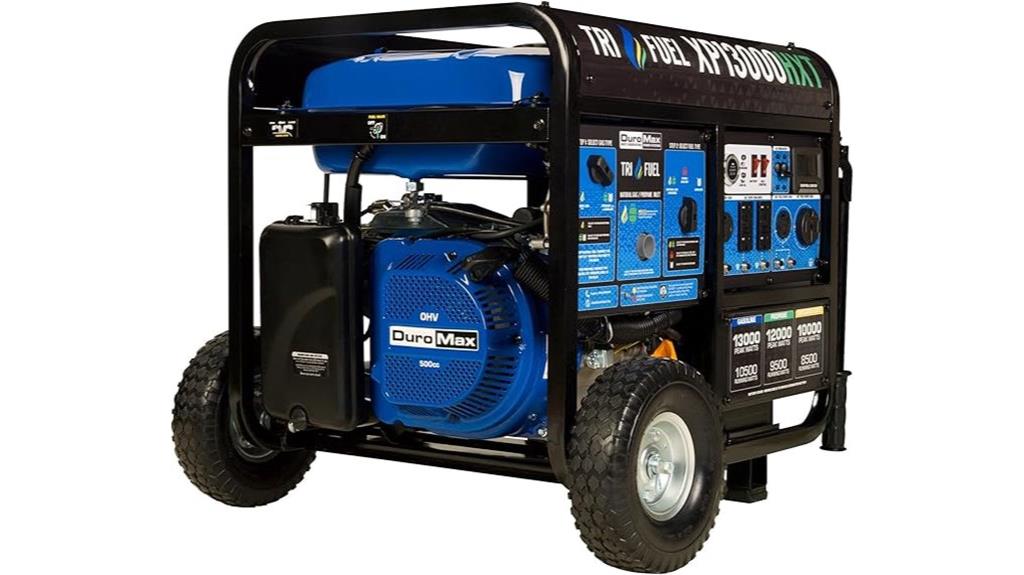 tri fuel generator with co alert
