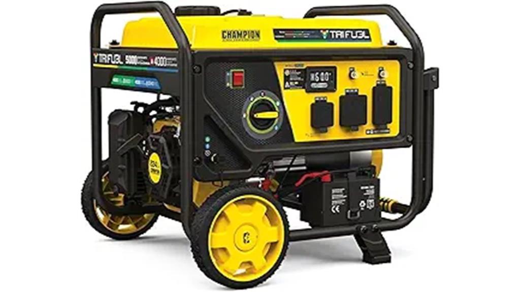 tri fuel portable generator