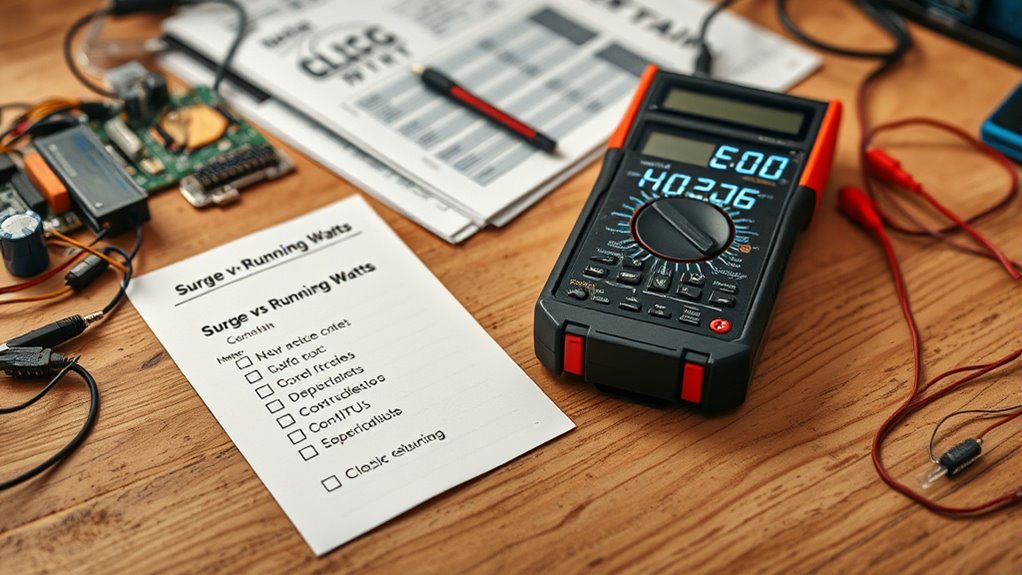 understanding surge and wattage