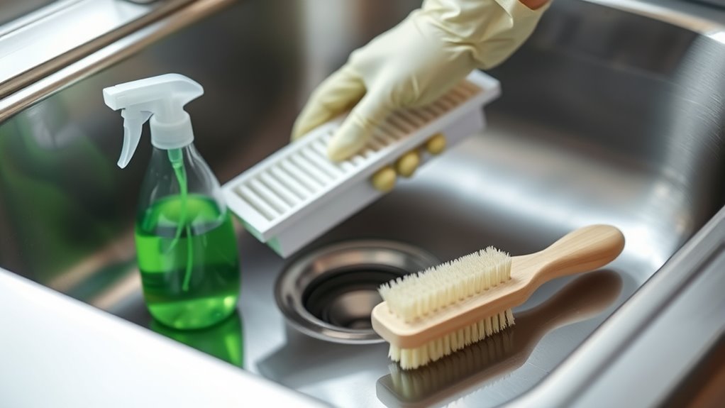 use appropriate cleaning tools