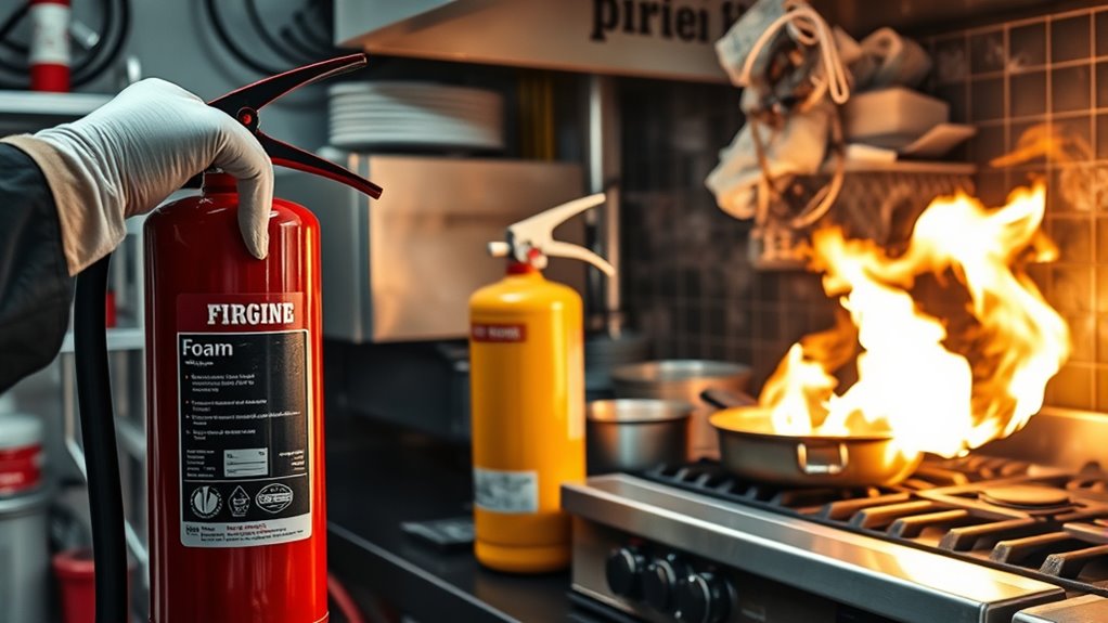 use correct extinguisher type