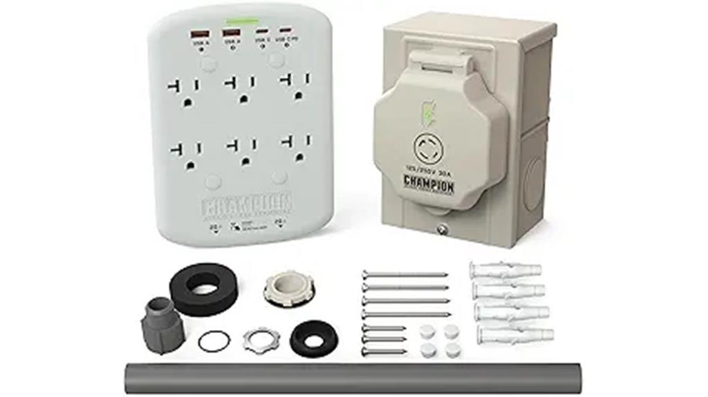 wall mounted 30 amp generator kit