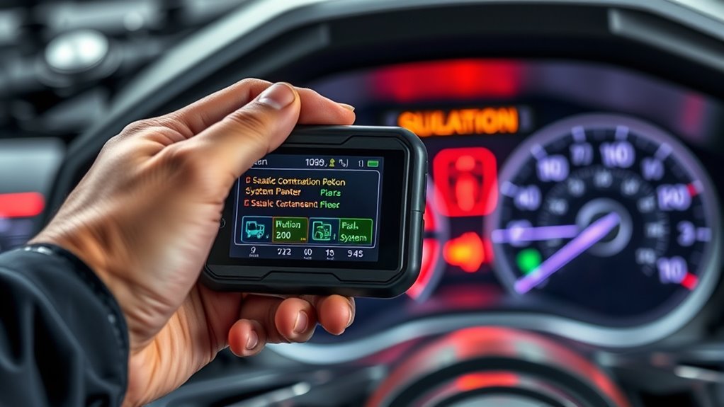 warning lights indicate fuel issues