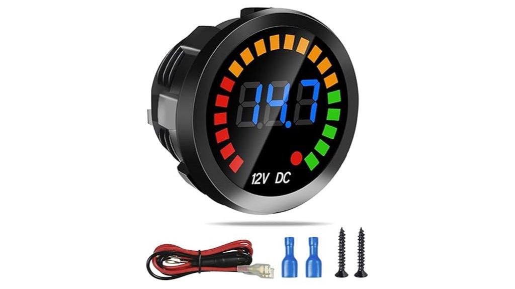 waterproof 12v voltage meter