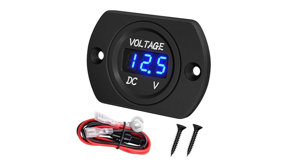 waterproof dc voltmeter panel