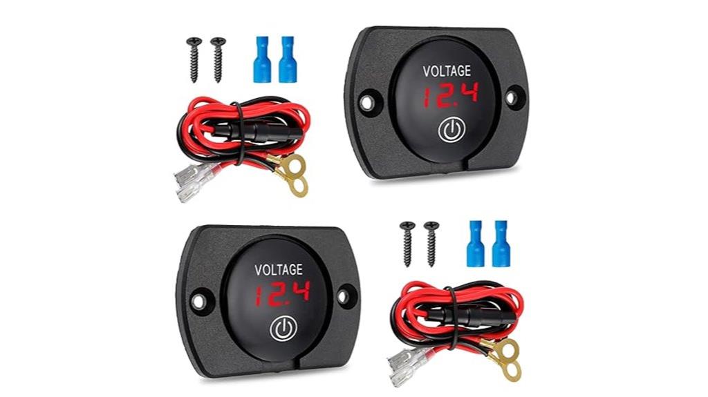 waterproof digital volt meters