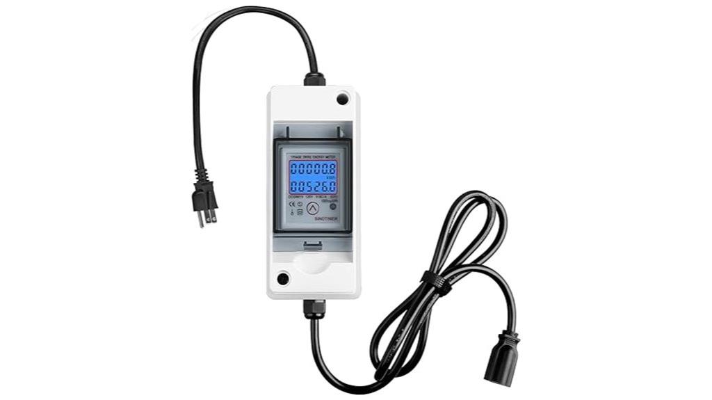 waterproof power usage monitor
