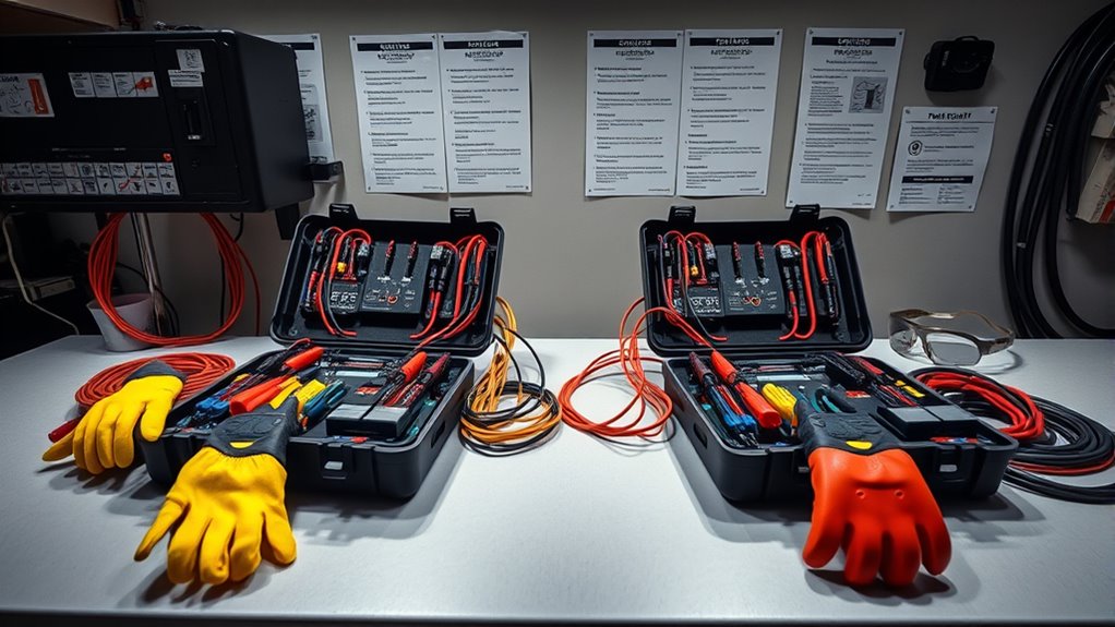 wear protective electrical gear