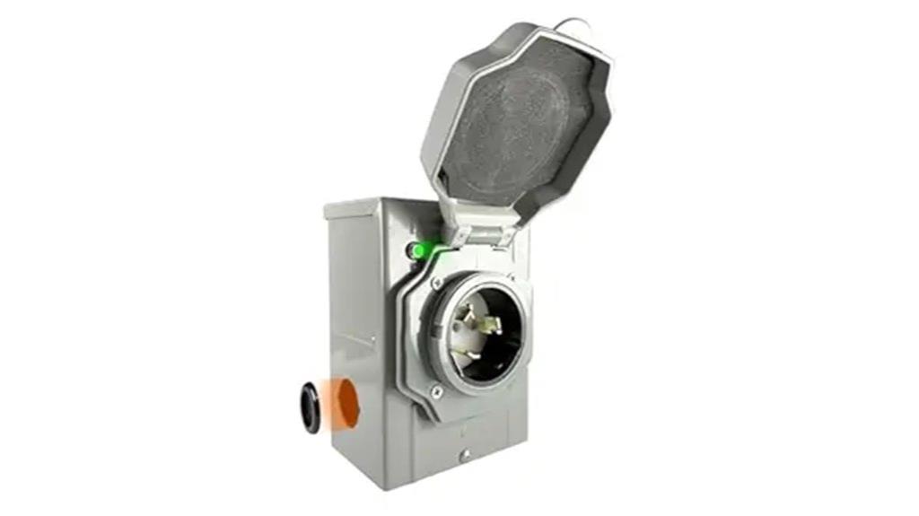 weatherproof 50 amp generator inlet