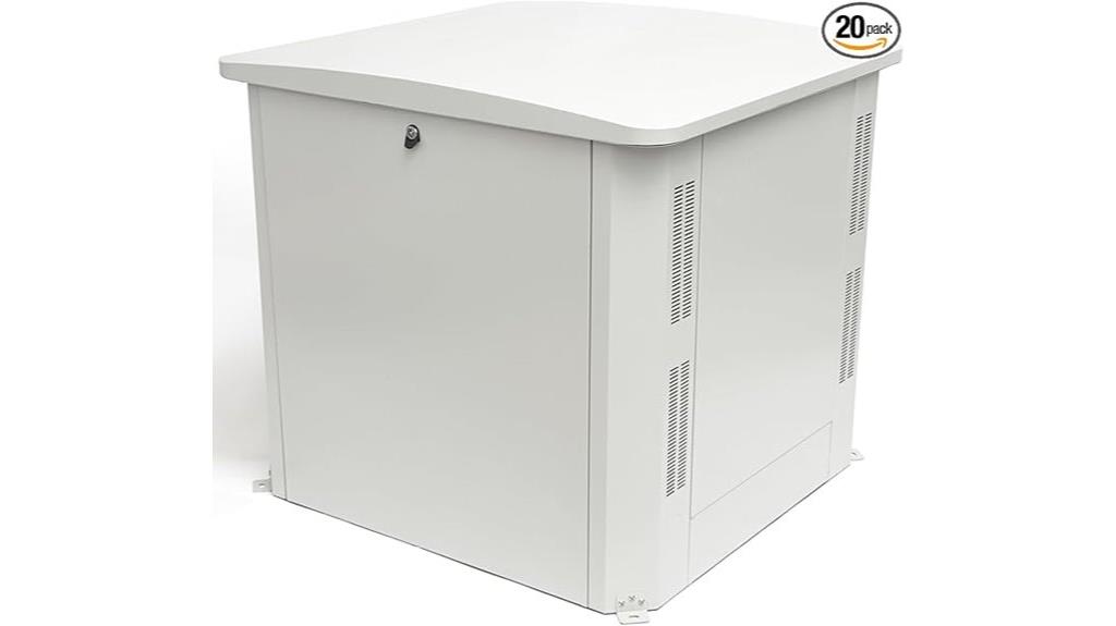 white universal generator cover