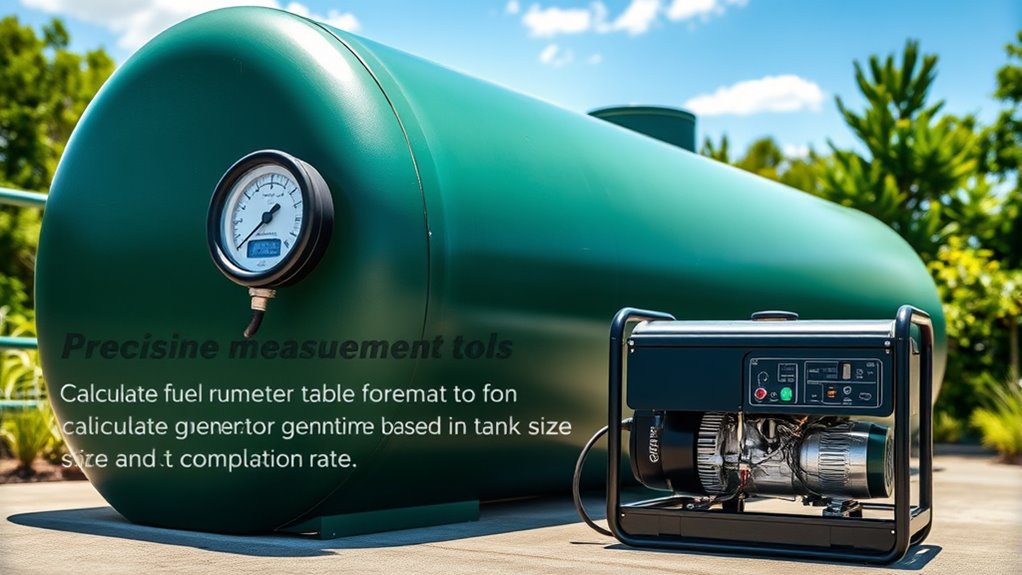 calculate runtime from tank