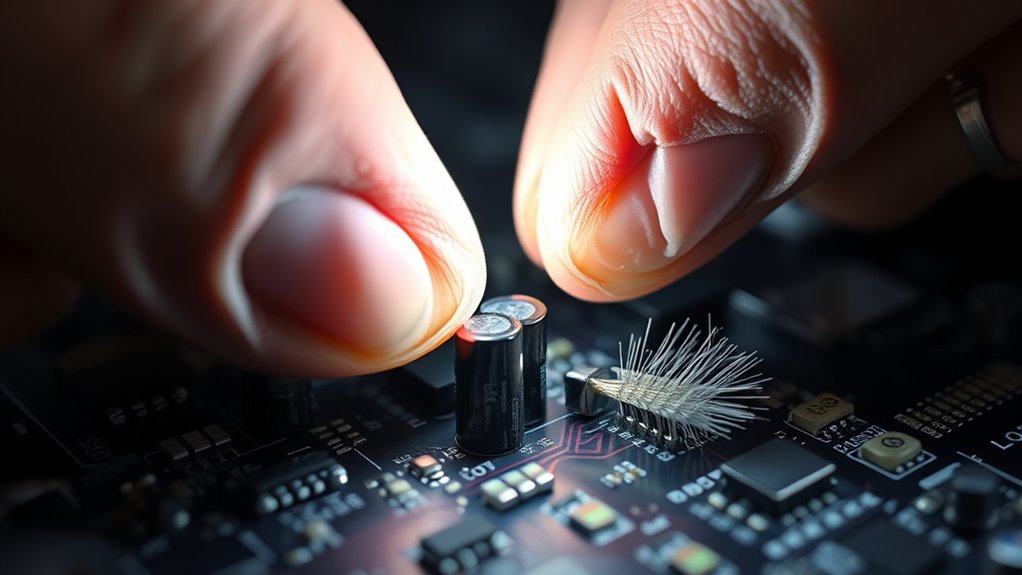 capacitor and brush inspection