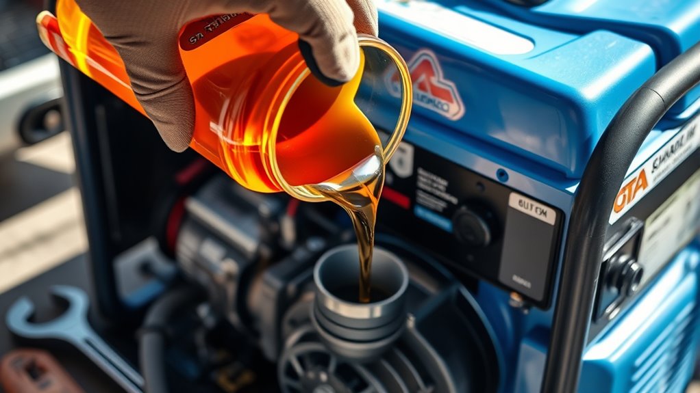 change generator oil regularly