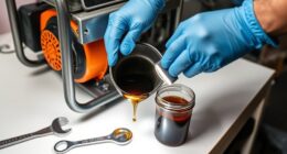 change portable generator oil