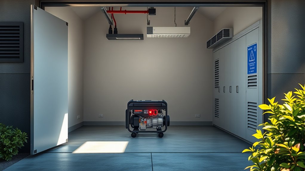 ensure proper generator ventilation