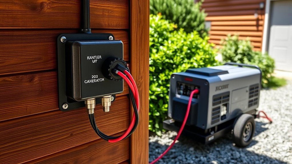 generator connection with switch