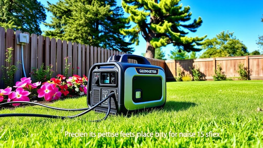 generator noise distance guidelines