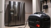 generator powered fridge operation