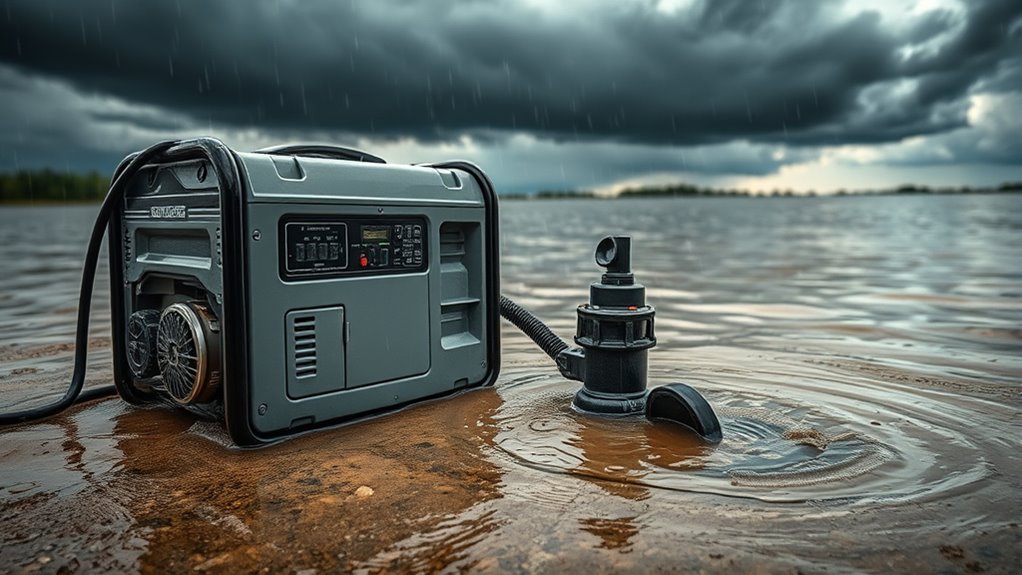 generator powers sump pump