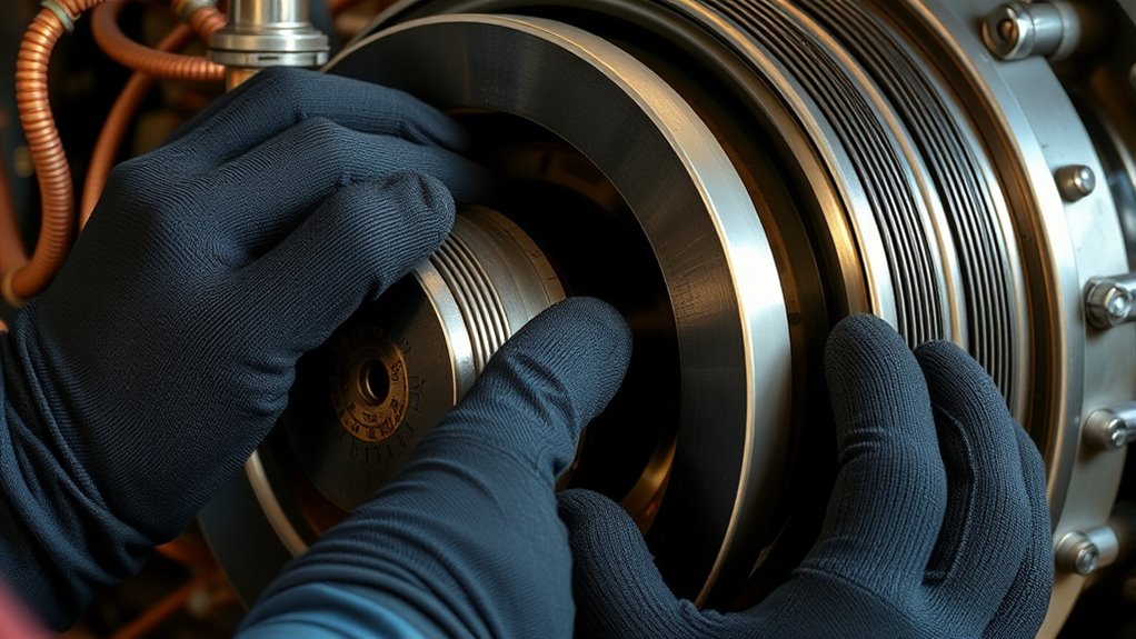 inspecting generator contact points