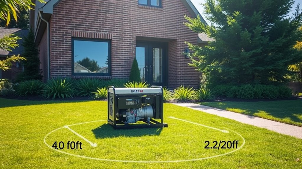 maintain safe generator placement