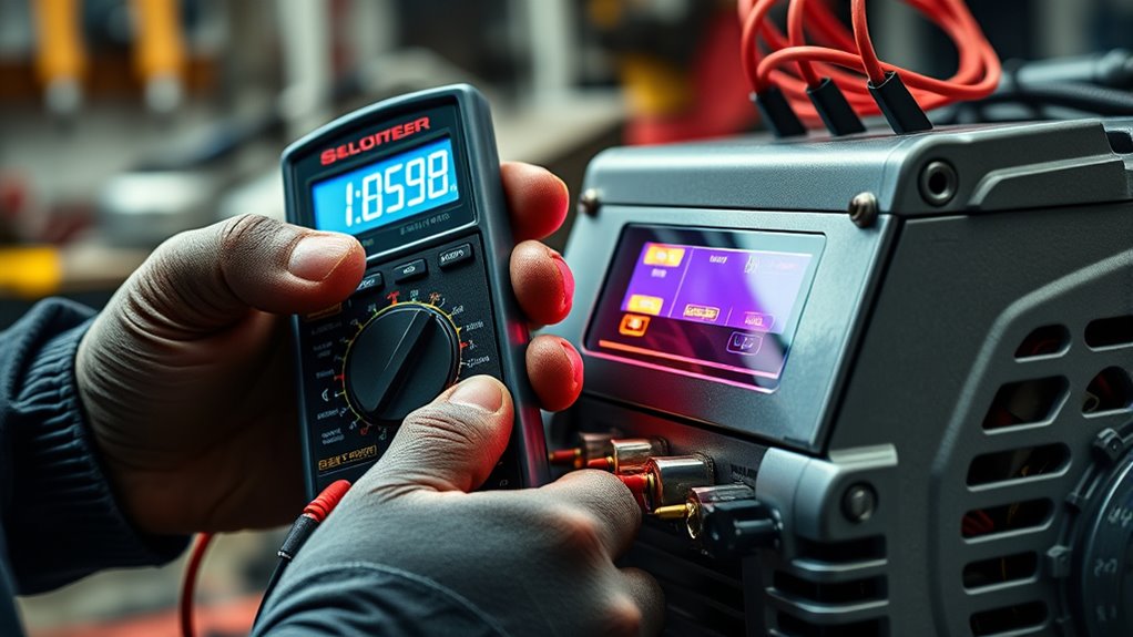 measuring generator voltage frequency