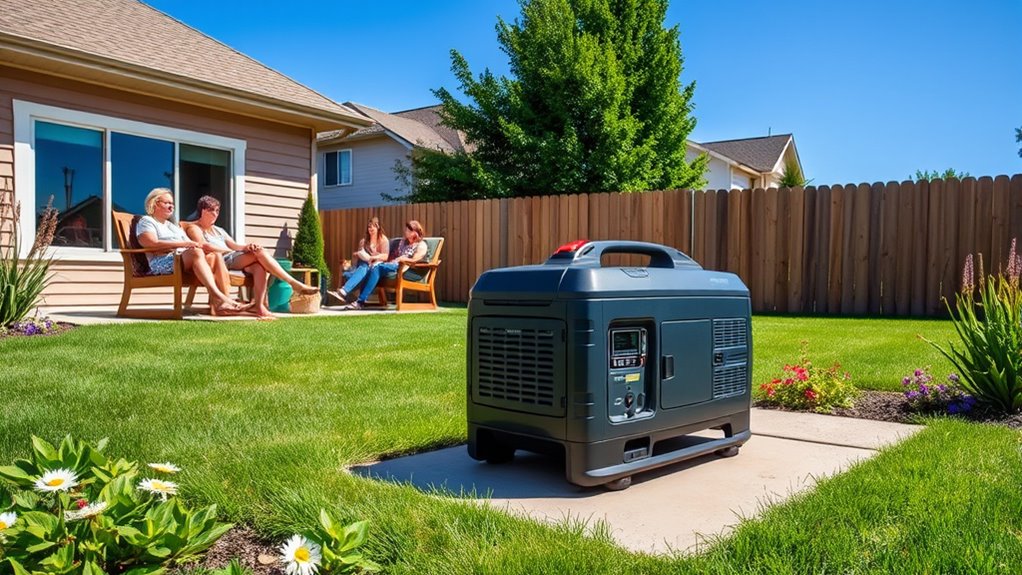 proper generator placement and noise management