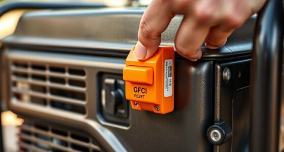 reset generator overload breakers