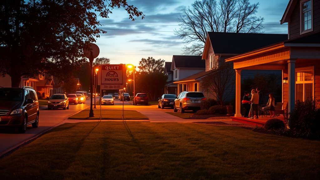 respect local noise regulations