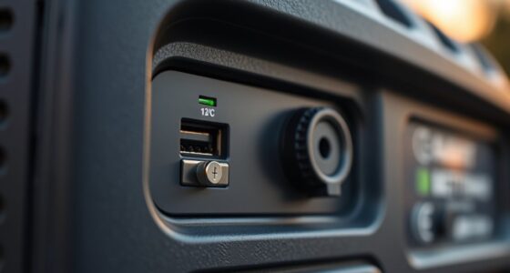 usb and dc power connections