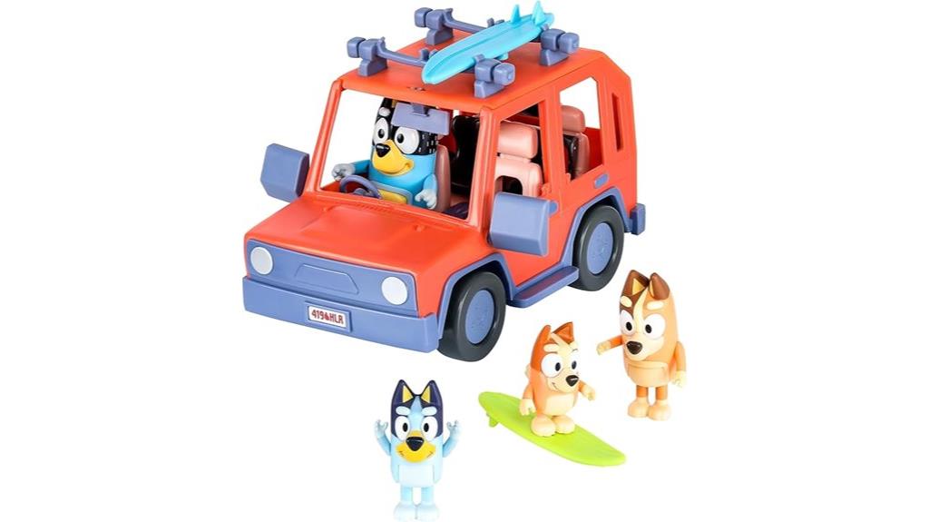 bluey toddler car set