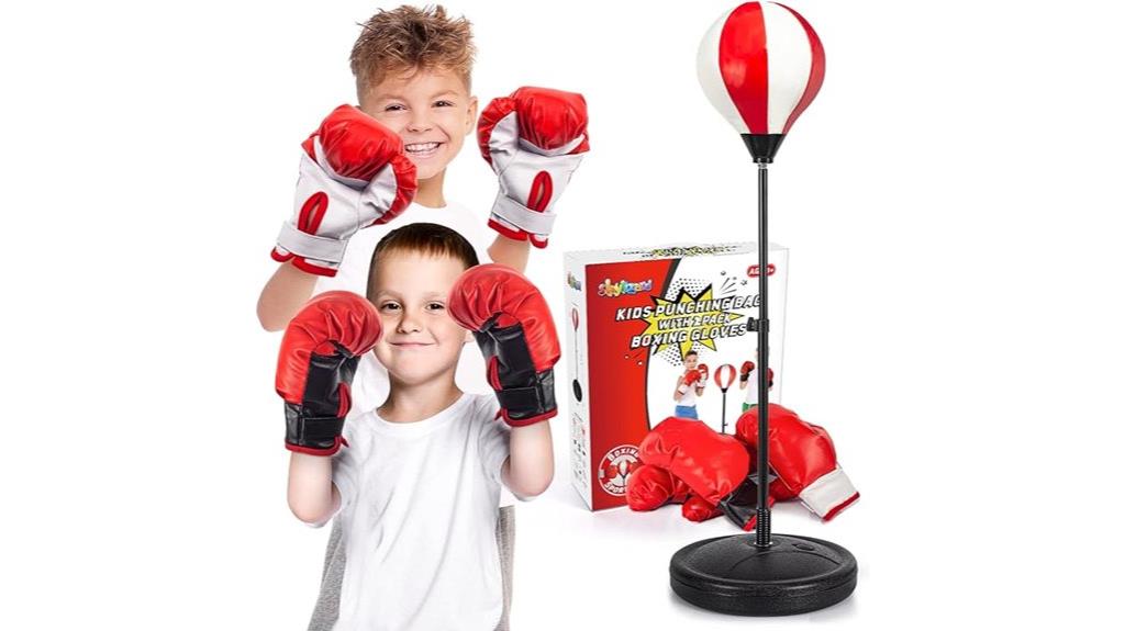 kids boxing bag set