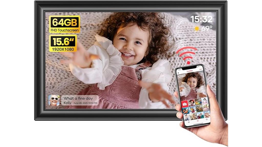 large touch screen frame